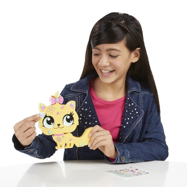 Littlest Pet Shop Store 'n Style Cat Pet - Gioco per Bambini Creativo e Divertente