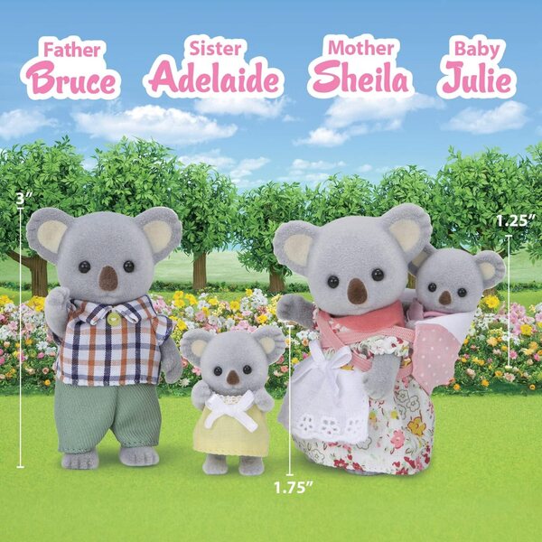 Calico Critters Set Famiglia Koala Outback - Gioco Educativo e Divertente per Bambini