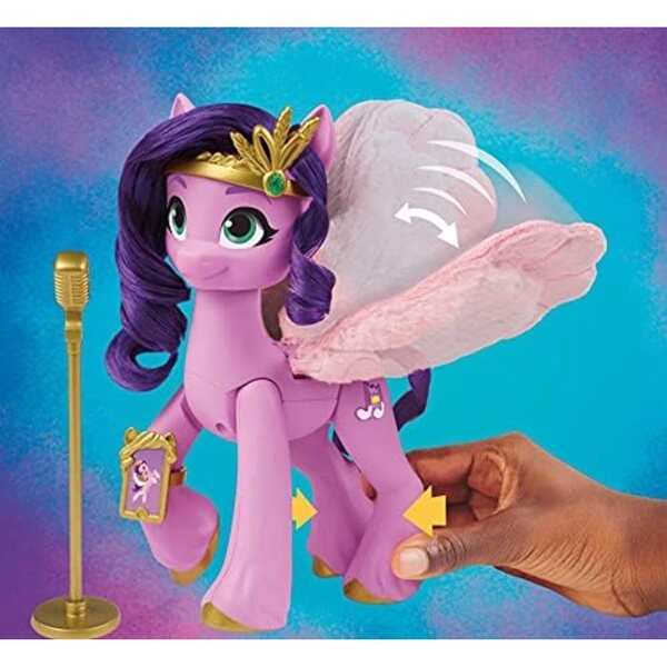 My Little Pony Prinzessin Pipp Blütenblätter, 15 cm, rosa, die singt und Musik spielt