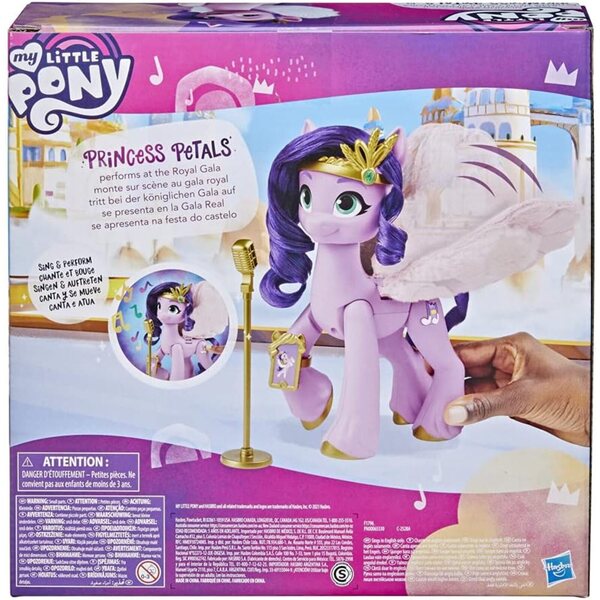 My Little Pony Prinzessin Pipp Blütenblätter, 15 cm, rosa, die singt und Musik spielt