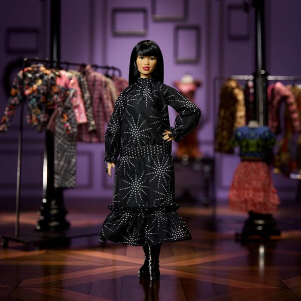 Barbie Anna Sui Collector's Edition im Boho-Chic-Stil mit einzigartigen Accessoires