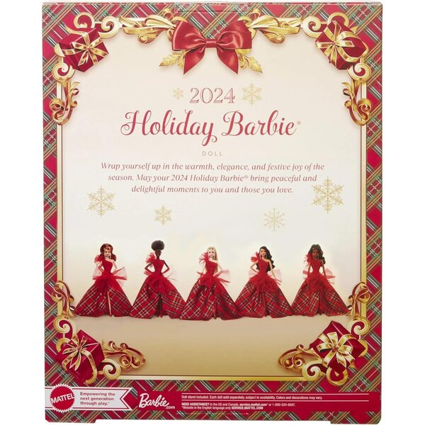 Barbie 2024, limitierte Auflage mit rot kariertem Kleid und roten Haaren – Sammlerstück