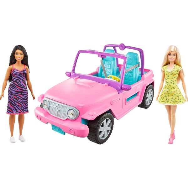 Barbie-Fahrzeug mit 2 Puppen GVK02 – Kreatives und lustiges Spiel