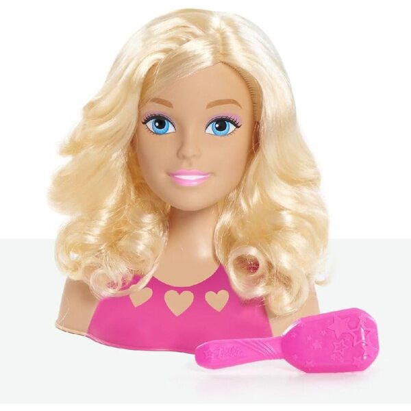 Barbie Mini Testa Styling Bionda per Acconciature e Giochi Creativi Bambini