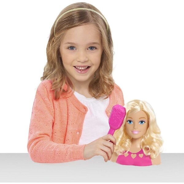 Barbie Mini Testa Styling Bionda per Acconciature e Giochi Creativi Bambini