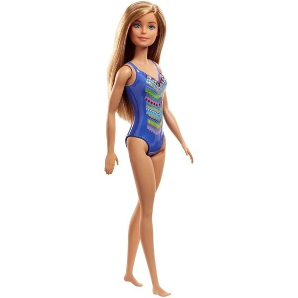 Barbie FJD97 Strandpuppe mit Badeanzug Sommertrend 2024