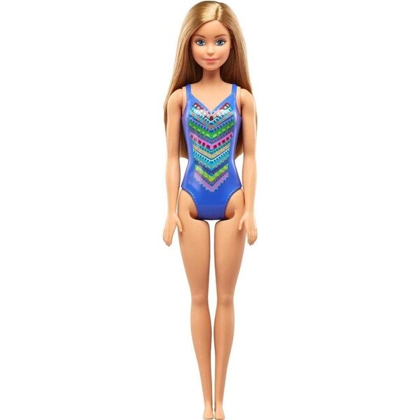 Barbie FJD97 Strandpuppe mit Badeanzug Sommertrend 2024