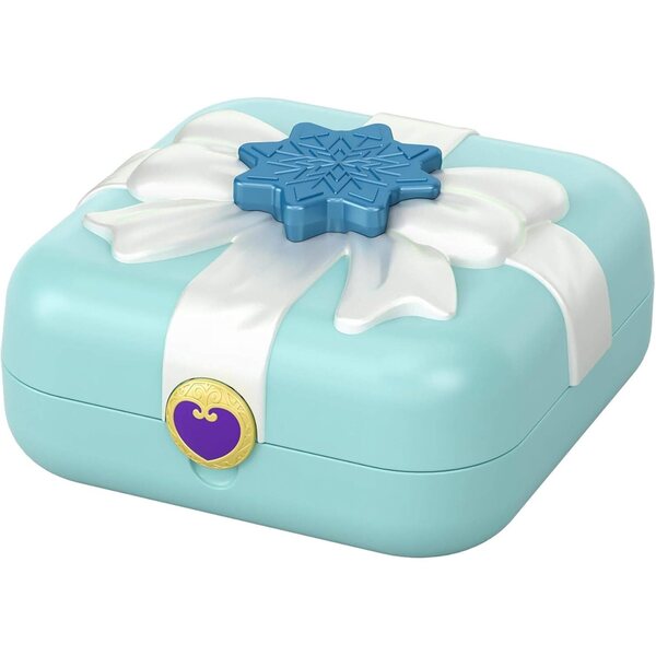 Polly Pocket Schatulle Verborgene Schätze Wintermärchen mit Eisbahn und Zubehör