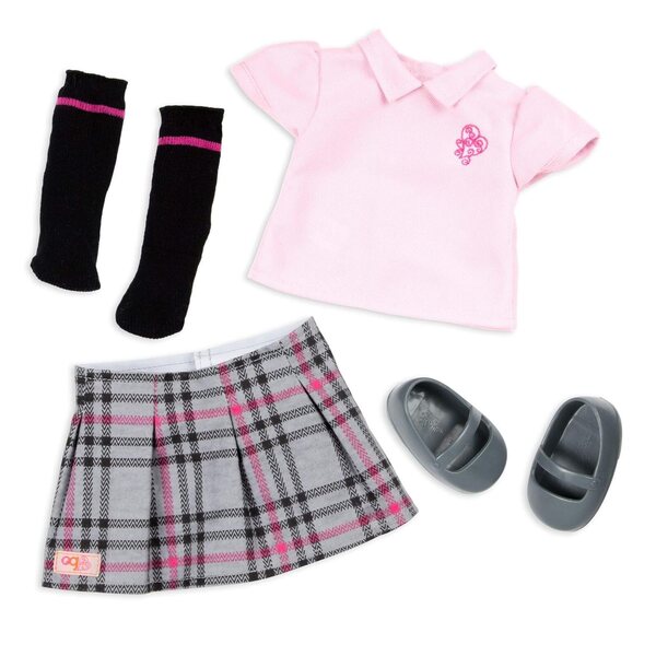 Our Generation Hally Poupée School 46 cm avec chiot et vêtements de sport