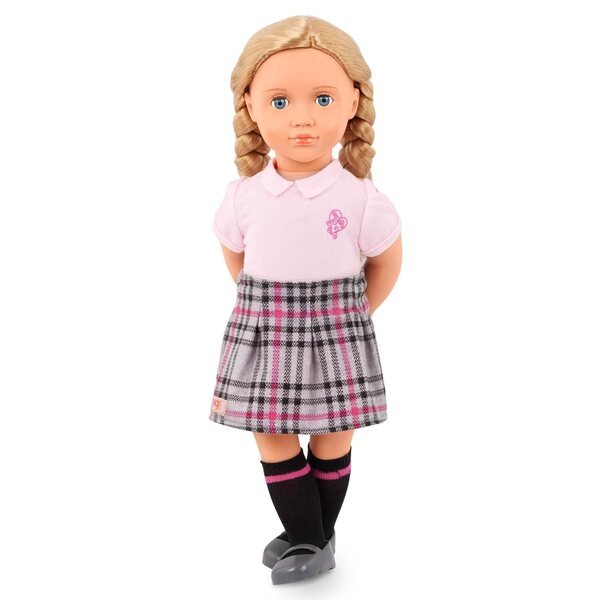 Our Generation Hally Poupée School 46 cm avec chiot et vêtements de sport