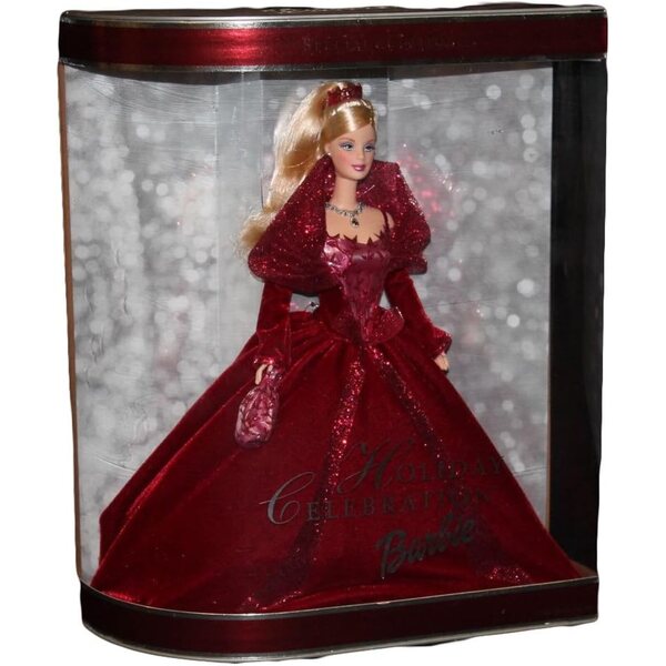 Mattel 2002 Holiday Celebration Barbie dans un emballage scellé de collection