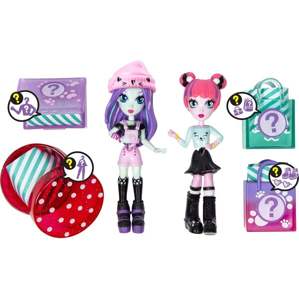 Off the Hook Style BFFs: Bambole Moda 10,2 cm con Look Trendy e Accessori per Bambine da 5+ anni