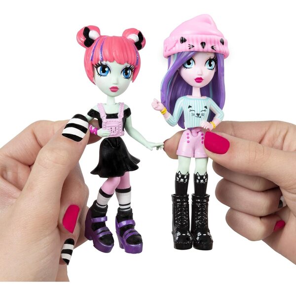 Off the Hook Style BFFs: Bambole Moda 10,2 cm con Look Trendy e Accessori per Bambine da 5+ anni