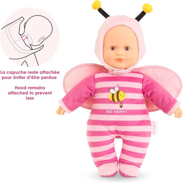 Corolle Pti'Coeur Biene 30 cm - Kuscheltier für Kinder ab 9 Monaten