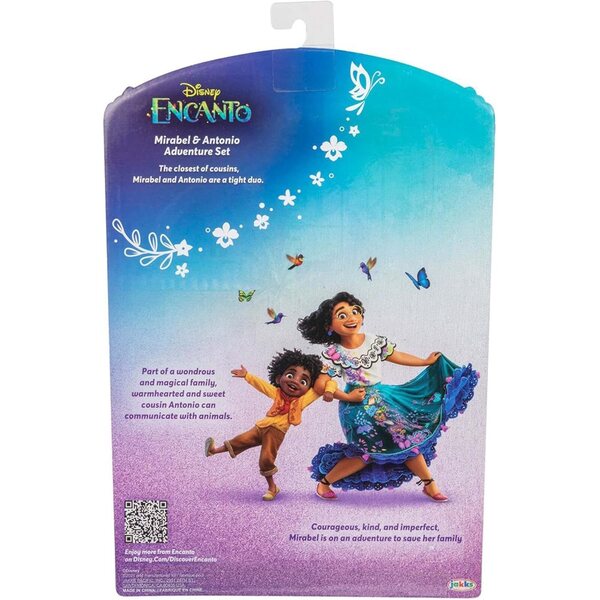 Disney Encanto Set Bambole Mirabel e Antonio Jakks Pacific 2 Pezzi
