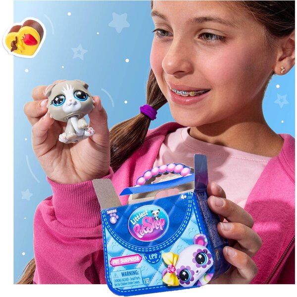 Littlest Pet Shop Pet Surprise 3er-Pack Serie 4 – Set mit 3 Mini-Haustierfiguren