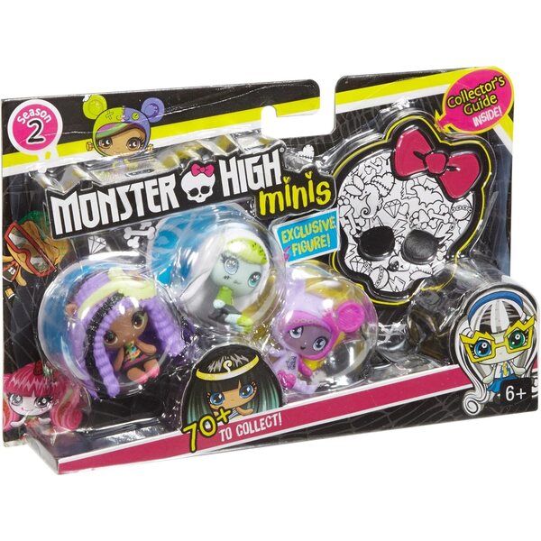 Monster High Minis 3er-Pack Nr. 3 – Minipuppen zum Sammeln von Mattel