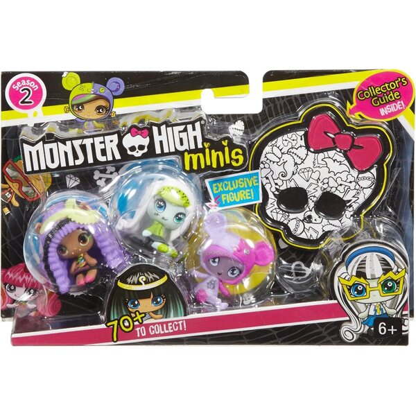 Monster High Minis 3er-Pack Nr. 3 – Minipuppen zum Sammeln von Mattel