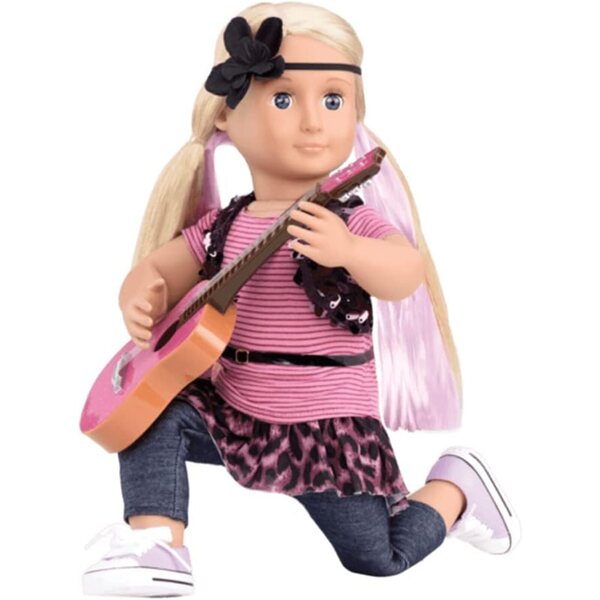 Vores generation Layla Puppe 46 cm med Partyoutfit og musiktilbehør
