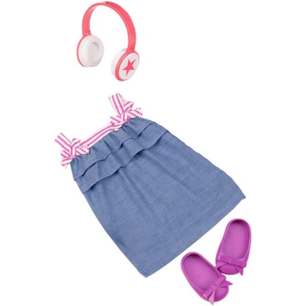Vores generation Layla Puppe 46 cm med Partyoutfit og musiktilbehør