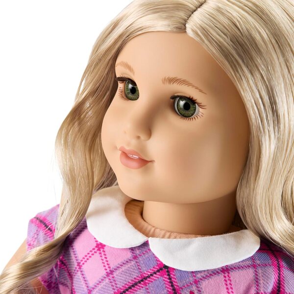 American Girl Truly Me Bambola 45,7 cm con occhi verdi e capelli biondo ricci