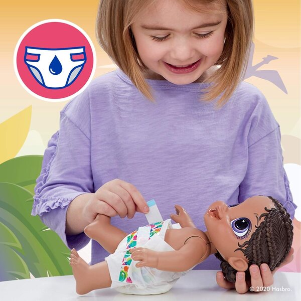 Baby Alive BA Dino Cuties BLKH – Interaktive Puppe für Pflege und Spaß