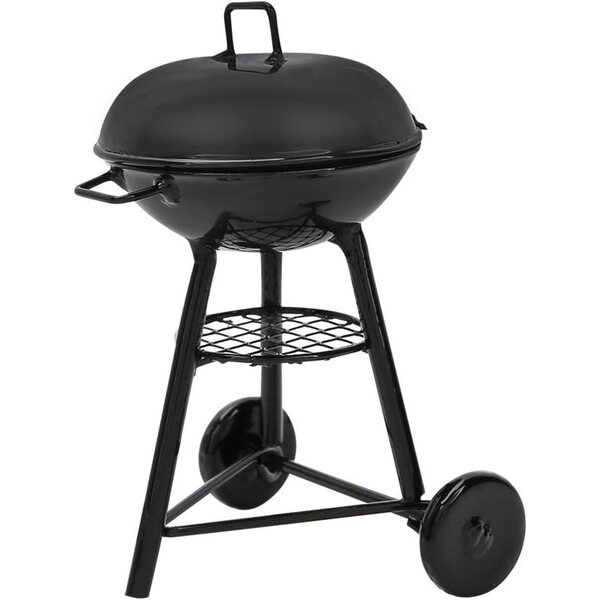 Kikumi Mini Forno Barbecue 1:12 in Ferro per Casa delle Bambole con Ruote Mobili
