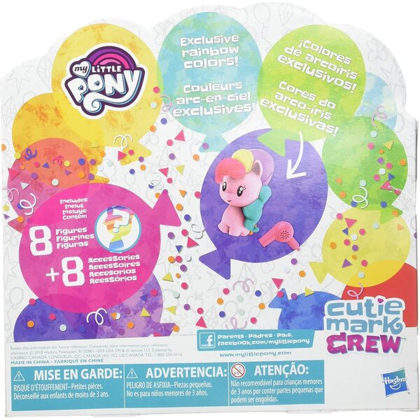 My Little Pony Cutie Mark Crew Konfetti-Party, 8 Teile mit 14 Überraschungen zum Sammeln