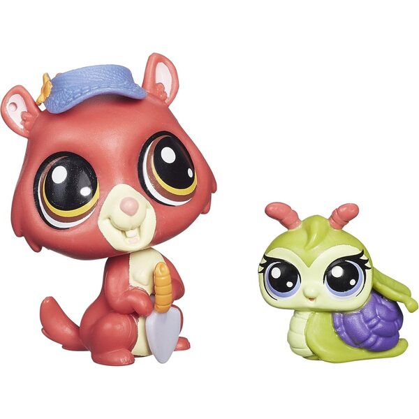 Littlest Pet Shop Eunice Greenley und Pacer Landon mit anpassbaren Dekoteilen