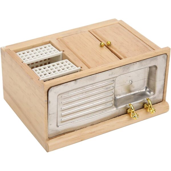 Naroote 1:12 Miniatur-Waschtisch aus Birke für Puppenhaus