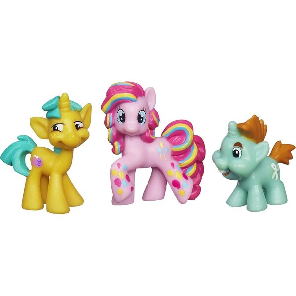 My Little Pony Ponyville Newsmaker Set mit Pinkie Pie Regenbogen und 2 Ponyfreunden