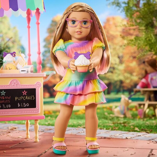 American Girl Summer 18" mit illustriertem Tagebuch und farbenfroher Kleidung
