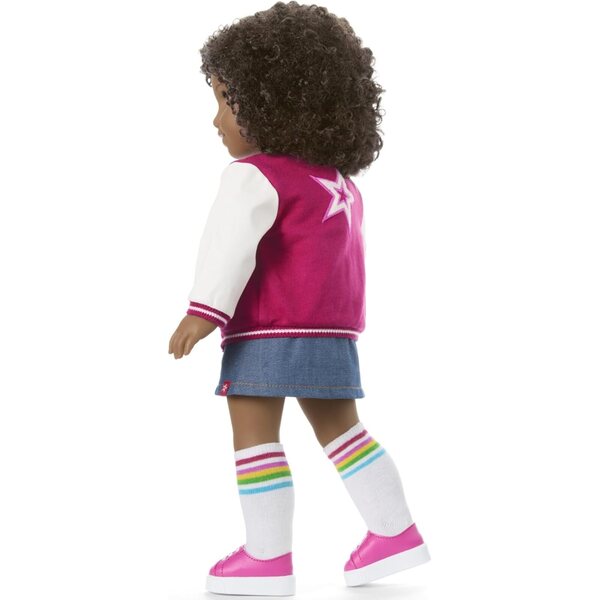 American Girl Truly Me 18" mit braunen Augen und natürlichem dunklen lockigen Haar