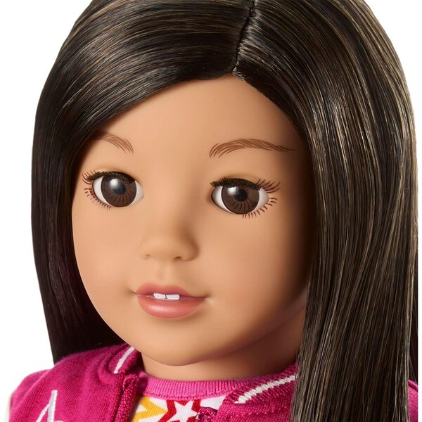 American Girl Truly Me Doll Nr. 124 mit braunen Augen und glattem schwarzbraunem Haar