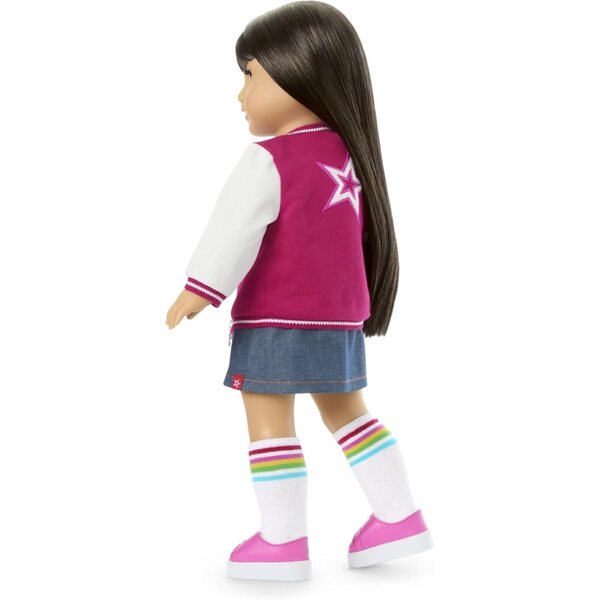 American Girl Truly Me 18" mit braunen Augen und glattem schwarzbraunem Haar