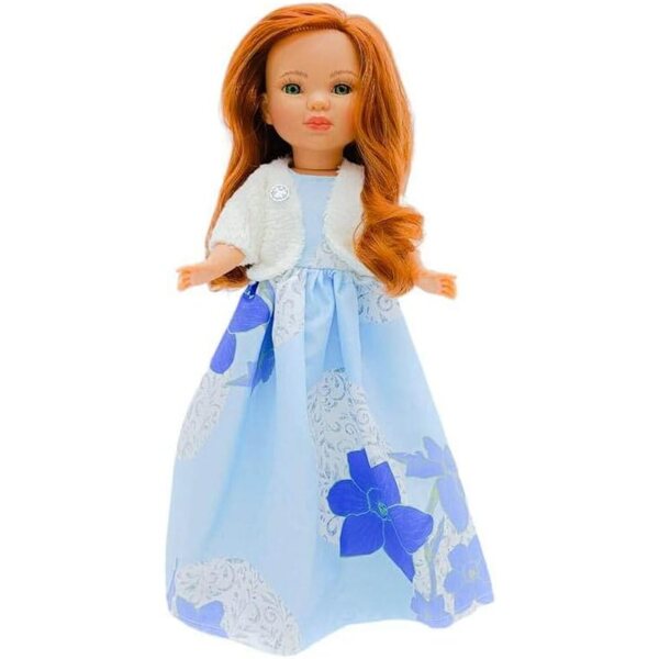 FOLK Simona Bambola da Collezione 40 cm in Vinile con Abito Elegante - Edizione Limitata