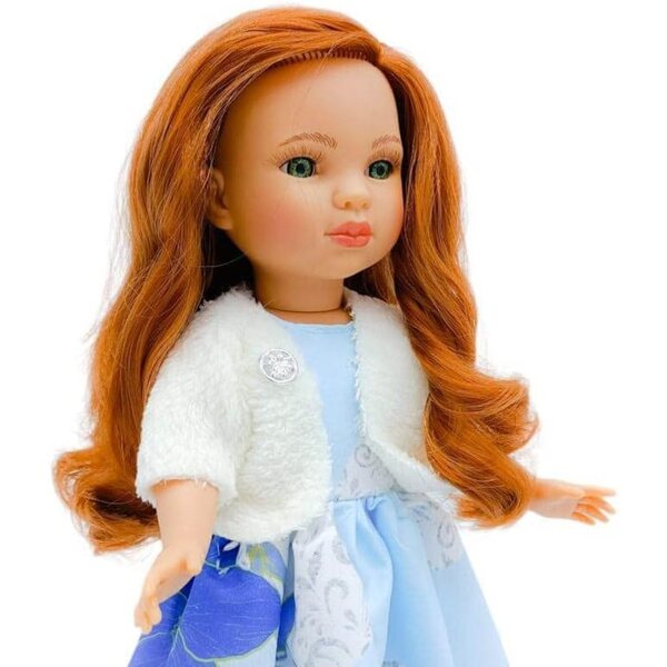 FOLK Simona Bambola da Collezione 40 cm in Vinile con Abito Elegante - Edizione Limitata