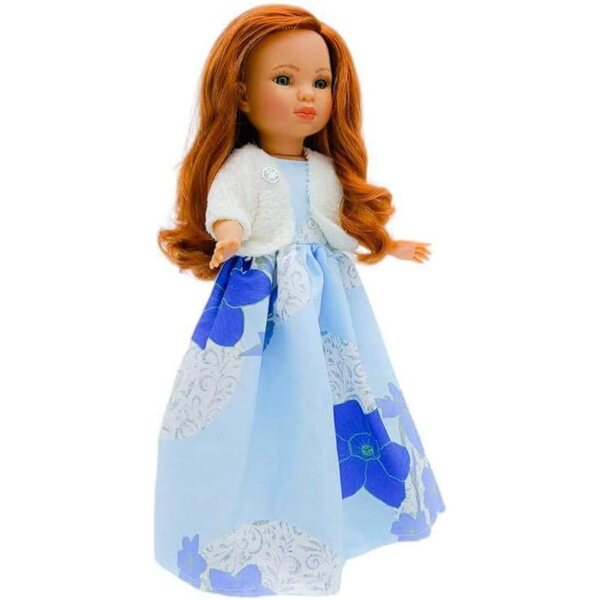 FOLK Simona Bambola da Collezione 40 cm in Vinile con Abito Elegante - Edizione Limitata