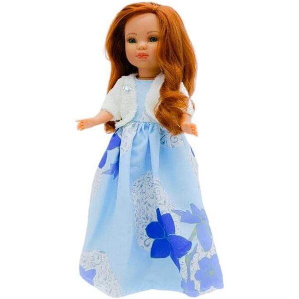 FOLK Simona Bambola da Collezione 40 cm in Vinile con Abito Elegante - Edizione Limitata