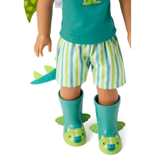 American Girl WellieWishers Bryant Puppe mit Drachen-Outfit und Zubehör
