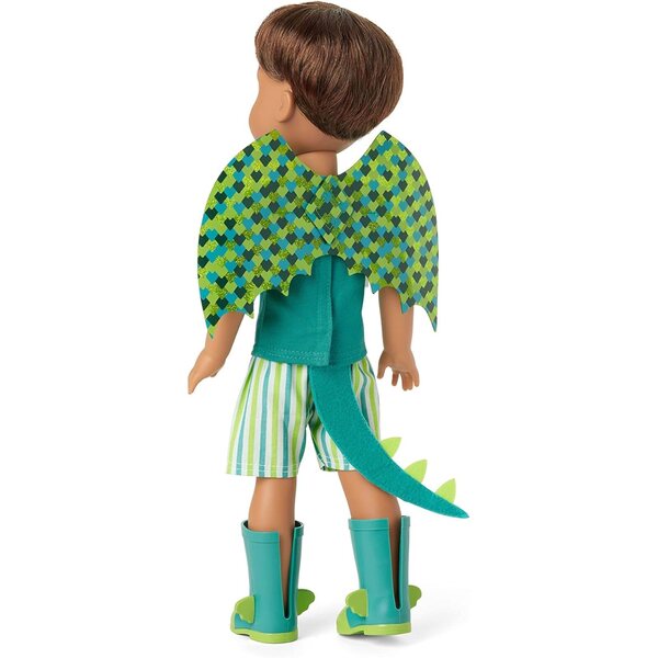 American Girl WellieWishers Bryant Puppe mit Drachen-Outfit und Zubehör