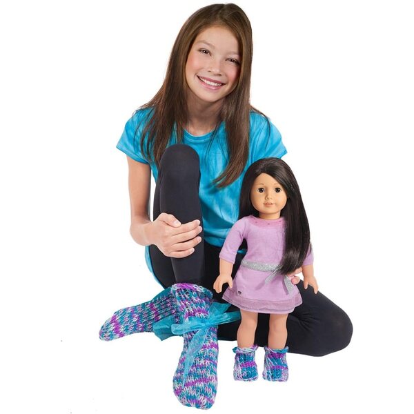 American Girl Stricksocken-Set für Sie und Ihre Puppe
