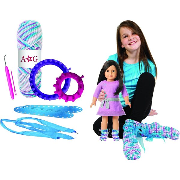 American Girl Stricksocken-Set für Sie und Ihre Puppe