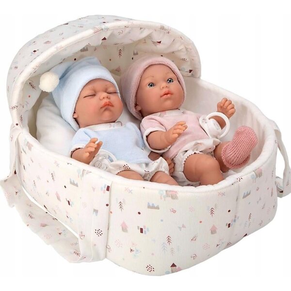 Arias Baby-Manschettenknöpfe Elegance 26 cm mit Kleidung und Wanne im Beutel