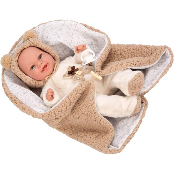 Elegance Babyto Poupée rosa mit Decke 35 cm – Arias-Gewichtspuppe