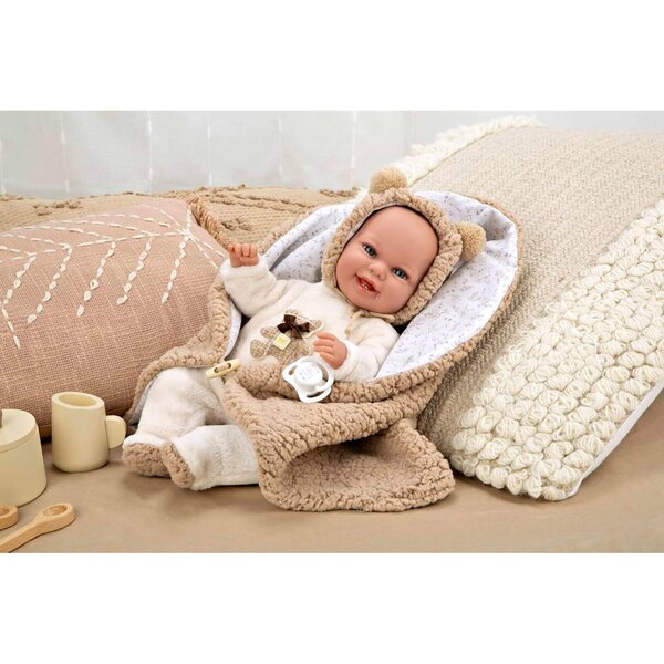Elegance Babyto Poupée rosa mit Decke 35 cm – Arias-Gewichtspuppe
