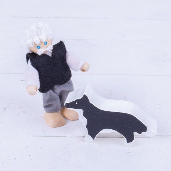 Bigjigs Toys Casa delle Bambole in Legno Family - Giocattolo Educativo e Sostenibile