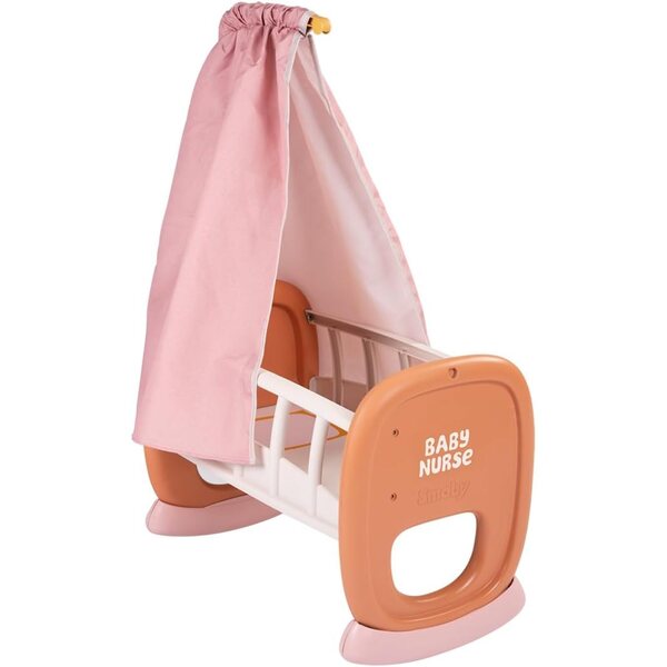 Smoby Baby Nurse: Wiege für Puppen bis 42 cm mit waschbarem Stoff, ab 18 Monaten