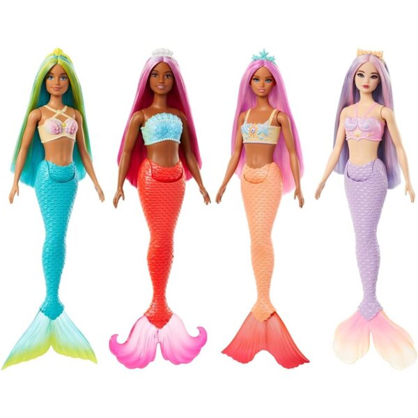 Barbie Meerjungfrau mit buntem Schwanz und Zubehör – verschiedene Modelle erhältlich