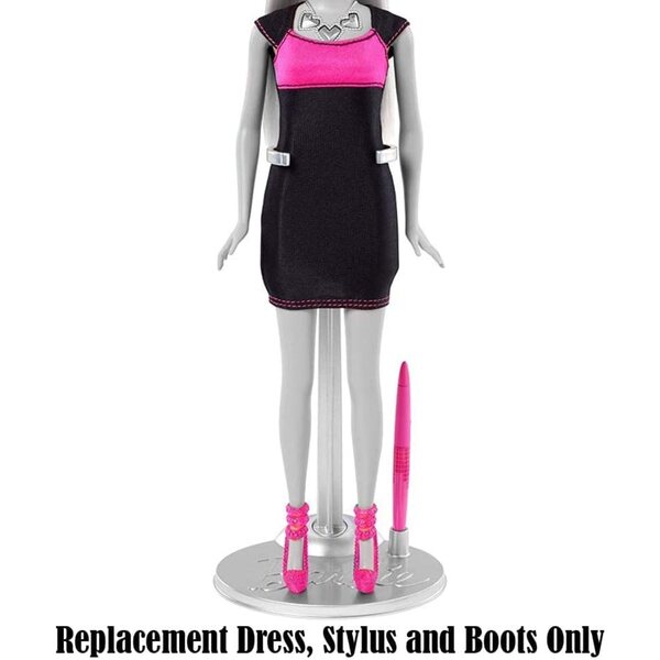 Ricambi Barbie Digital Dress Doll Y8178: vestito, stilo e stivali originali